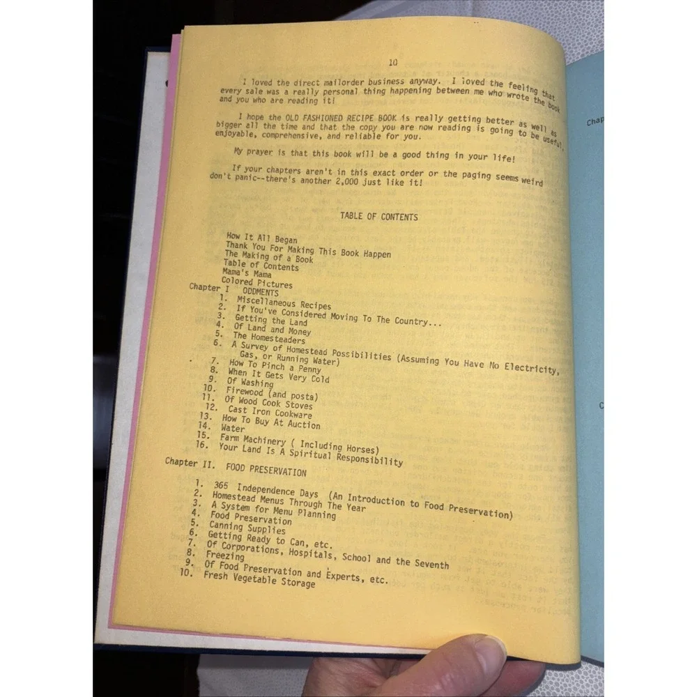 Old Fashioned Recipe Book Carla Emery Hardcover 1976 1977‎ homesteading resource